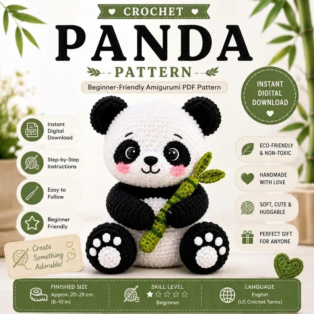 How to Make a Cute Panda Crochet: Free Amigurumi Pattern & Tutorial